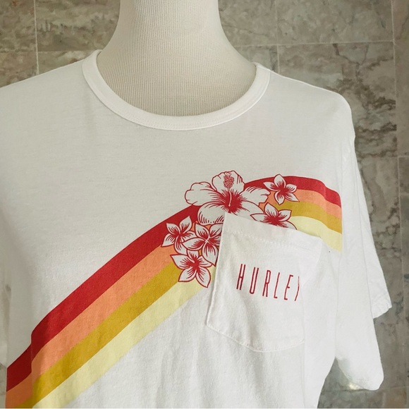 Hurley Seagull Stripes Short Sleeve Pocket Tee - Picture 4 of 7